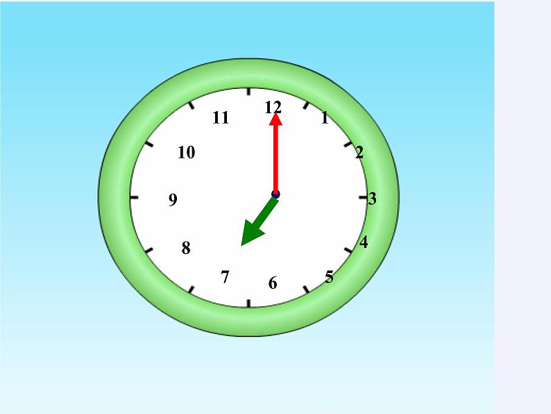 一年级数学上册教学课件-7.认识钟表23-人教版(共21张PPT)04
