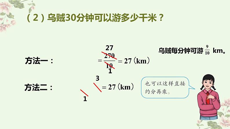 人教版六年级上册第一单元分数乘法  第4课时 分数乘分数（2)pptx05