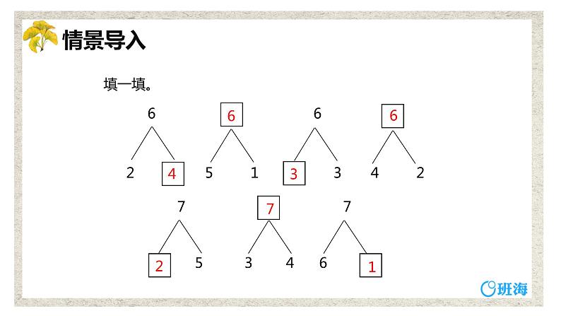 班海数学人教2022新版 一上 第五单元 1.6和7（加减法 ）【优质课件】第4页