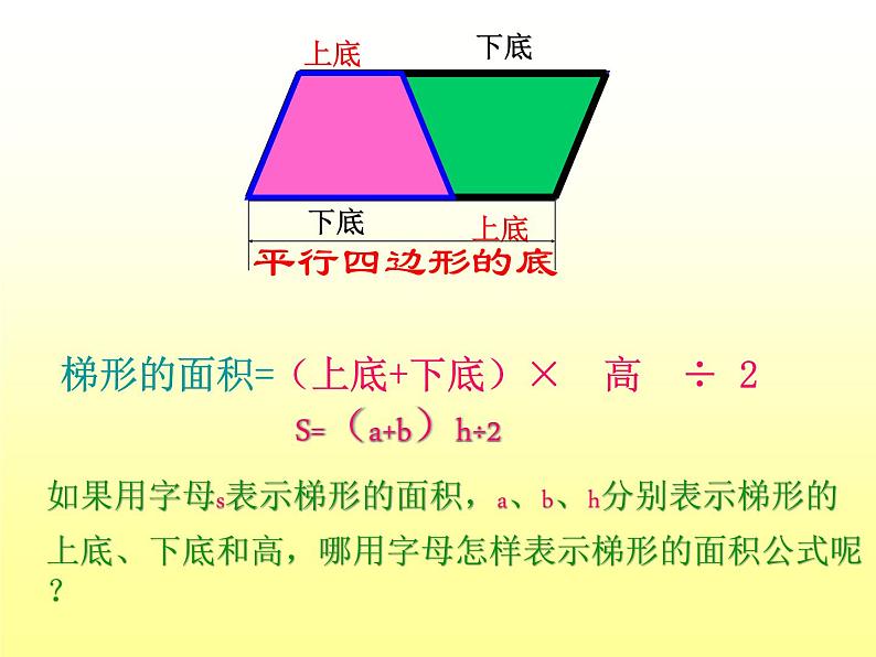 五年级上册数学课件-5.5  梯形的面积  ▏沪教版 (共14张PPT)(2)第7页