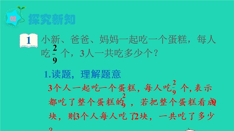 2022六年级数学上册1分数乘法第1课时分数乘整数教学课件新人教版第3页