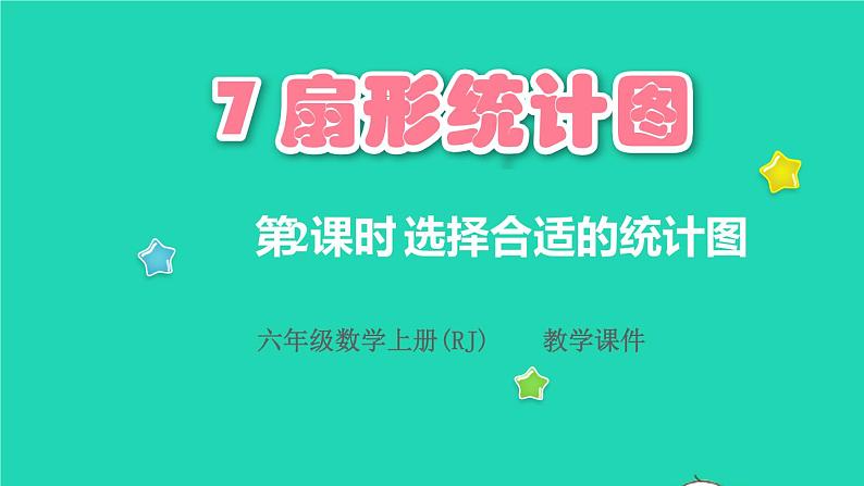 2022六年级数学上册7扇形统计图第2课时选择合适的统计图教学课件新人教版第1页