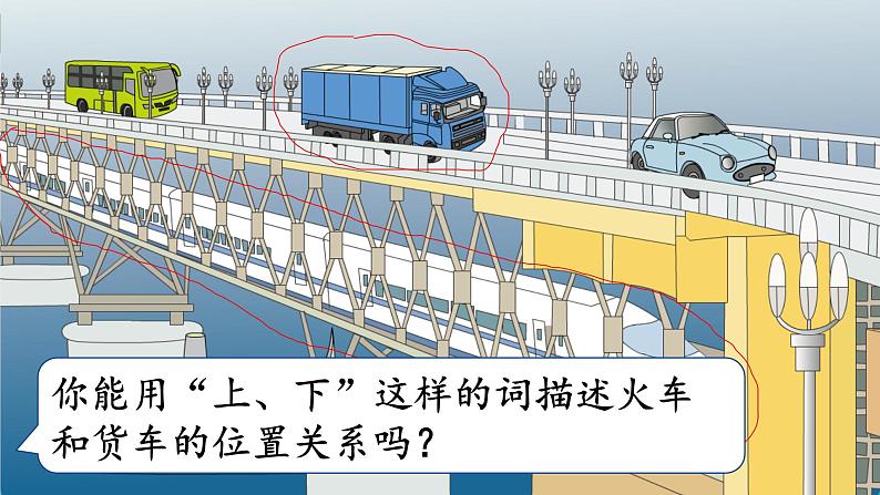 人教版（2022年新插图）数学一年级上册：2.1《上、下、前、后》课件第4页