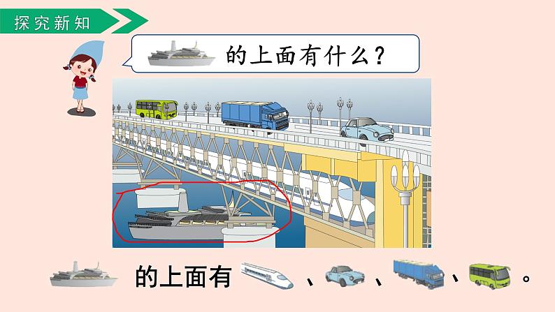 人教版（2022年新插图）数学一年级上册：2.1《上、下、前、后》课件第8页