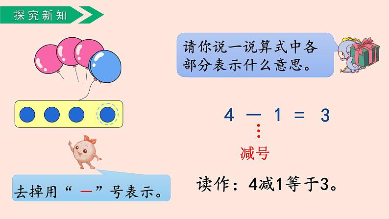 人教版（2022年新插图）数学一年级上册：3.6《减法》课件第5页