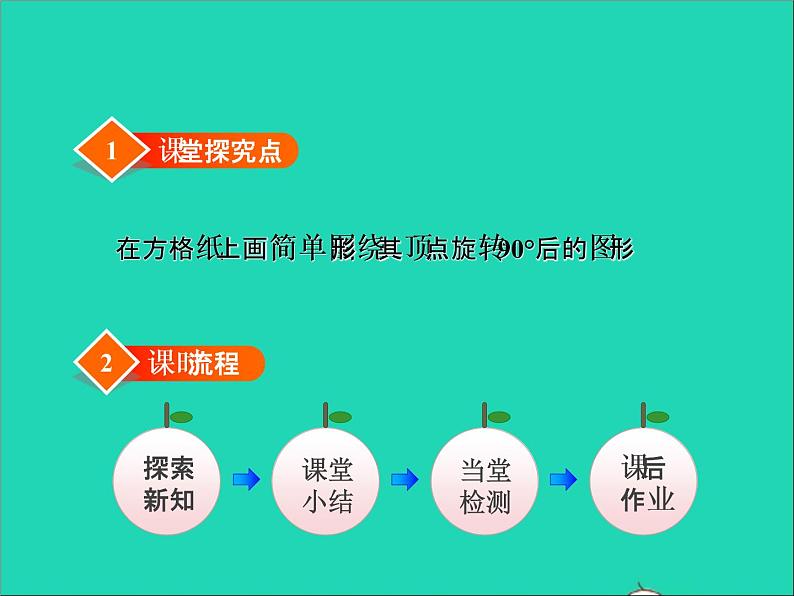 2022六年级数学下册第3单元图形的运动10图形的旋转二授课课件北师大版02