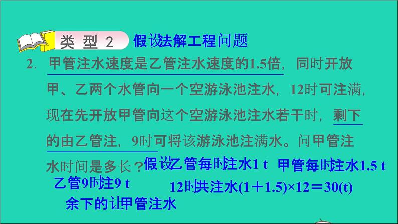 2022六年级数学下册总复习第12招用假设思想解决问题课件北师大版第7页