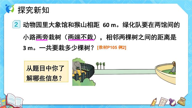 【新课标】人教版数学五年级上册7.2 植树问题（例2）（课件+教案+分层练习）07