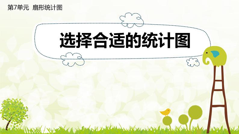 人教版小学数学六上  7 扇形统计图课件01