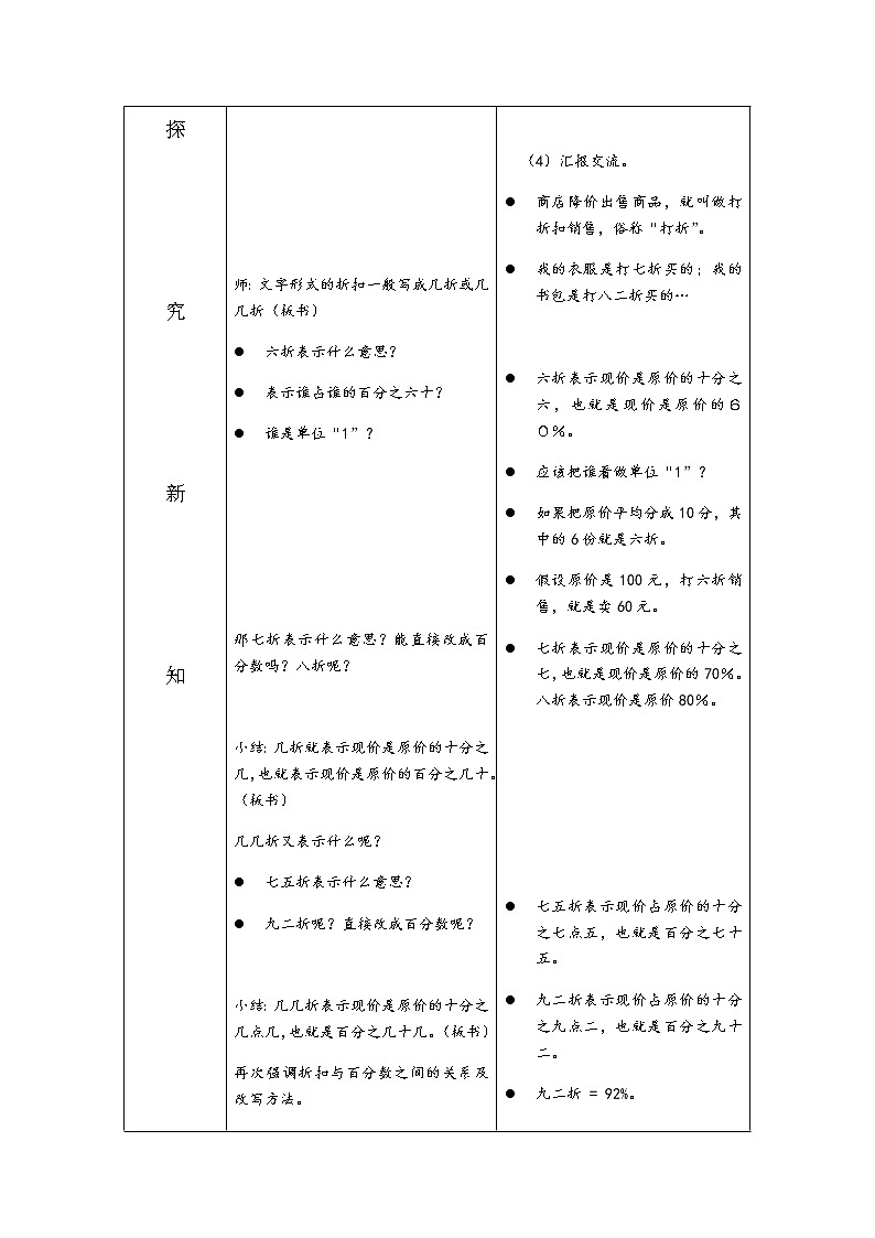 六年级数学下册教案-2.1 折扣5-人教版第3页