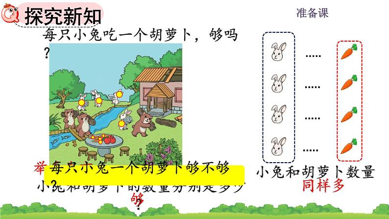 人教版小学数学一年级上册 《1.2 比多少 》课件第7页