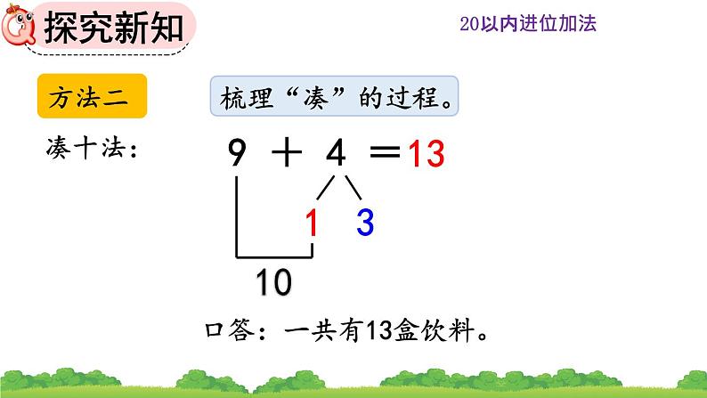 人教版 小学数学一年级上册 《8.1 9加几》课件第7页