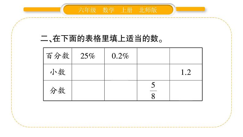 北师大版六年级数学上第四单元百分数  第4课时  营养含量ppt第5页