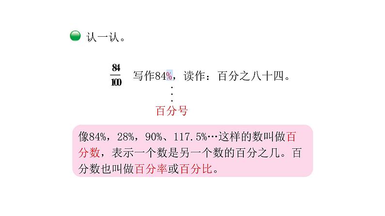 北师大版六年级上数学第四单元百分数 第分数1课时 百分数的认识 教学课件第3页