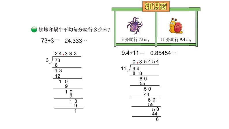 北师大版五年级上数学第一单元小数除法第8课时 除得尽吗教学课件02