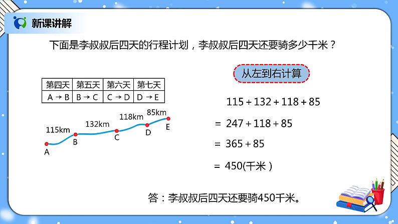 人教版四下3.2《加法运算律的应用》PPT课件（送教案+练习）06