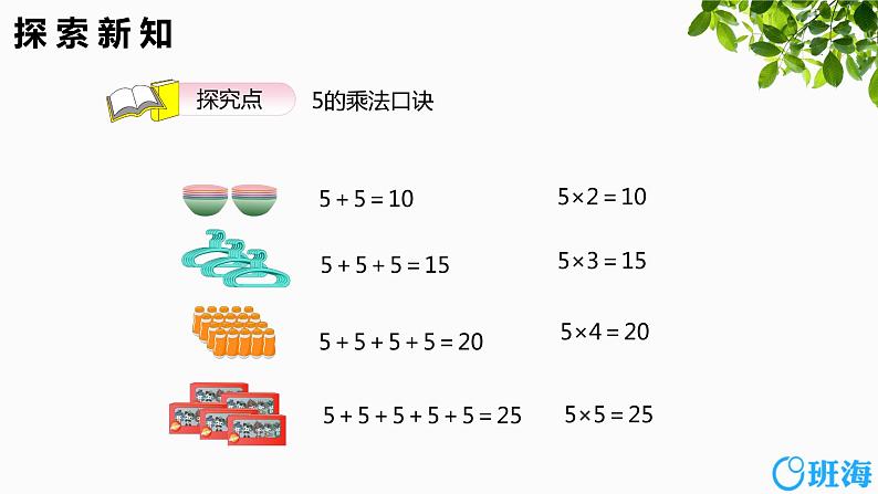 班海数学人教2022新版 二上 第四单元 2.5的乘法口诀【优质课件】第6页