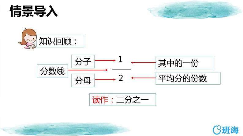 班海数学人教2022新版 三上 第八单元 2.分数的初步认识-几分之几【优质课件】04