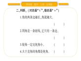北師大版四年級數(shù)學上第二單元線與角第4課時 旋轉(zhuǎn)與角作業(yè)課件