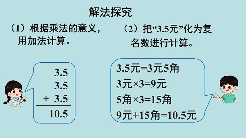 小学数学人教版五年级上册课件1单元小数乘法第1课时小数乘整数第5页