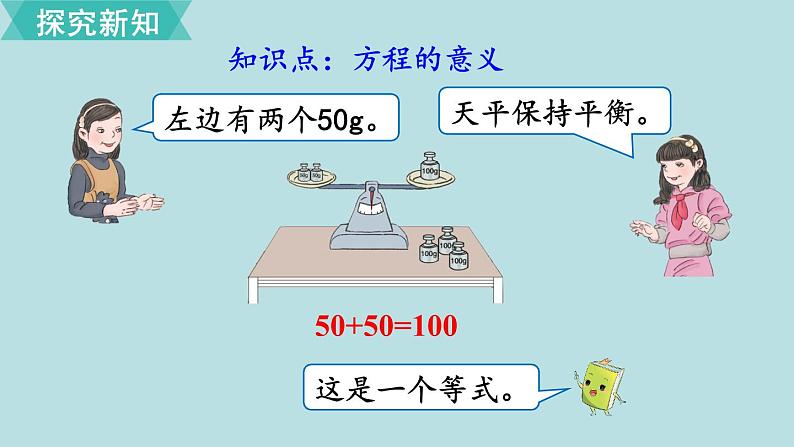 小学数学人教版五年级上册课件5单元简易方程第5课时方程的意义第4页