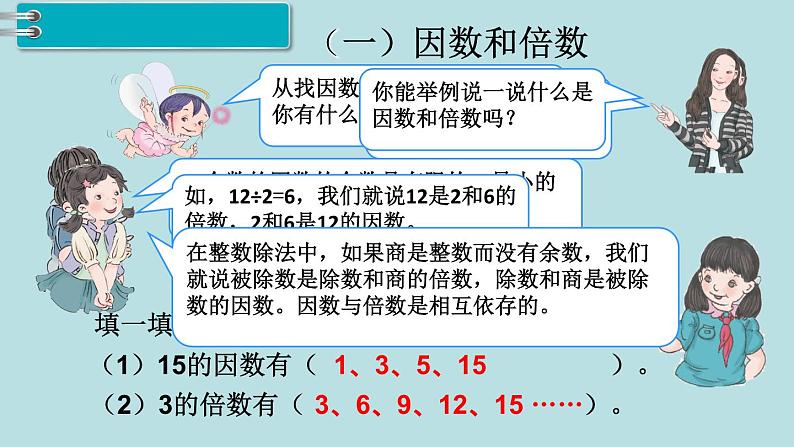 小学数学五年级下册教学课件9单元总复习第1课时数与代数103