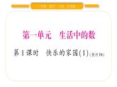 北师大版一年级数学上第一单元生活中的数第1课时 快乐的家园（1）习题课件
