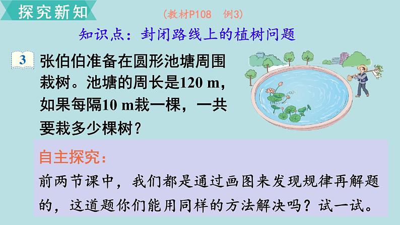 小学数学人教版五年级上册课件7单元数学广角植树问题第3课时植树问题303