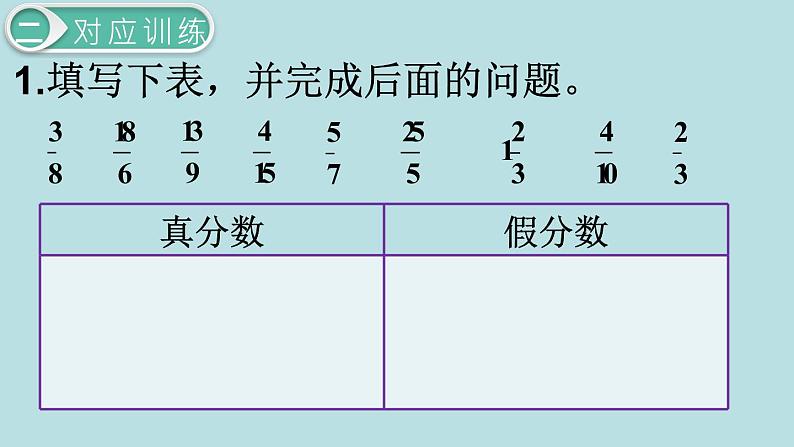 小学数学五年级下册教学课件4单元分数的意义和性质第13课时整理和复习第4页