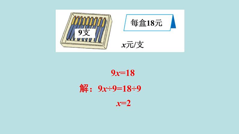 小学数学人教版五年级上册课件5单元简易方程练习十五第7页