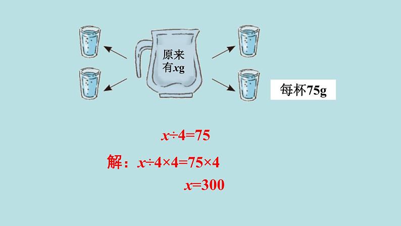 小学数学人教版五年级上册课件5单元简易方程练习十五第8页