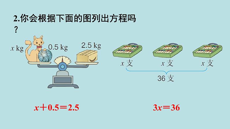 小学数学人教版五年级上册课件5单元简易方程练习十四第3页