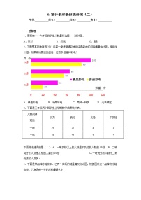 小学数学苏教版五年级上册六 统计表和条形统计图（二）同步训练题