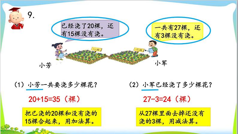 苏教版小学数学一年级(下册) 第4单元第16课时 复习（2）  自主学习课件第6页