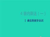 2022新人教版二年级数学上册4表内乘法一1乘法的初步认识（教学课件+教学设计+教学反思）
