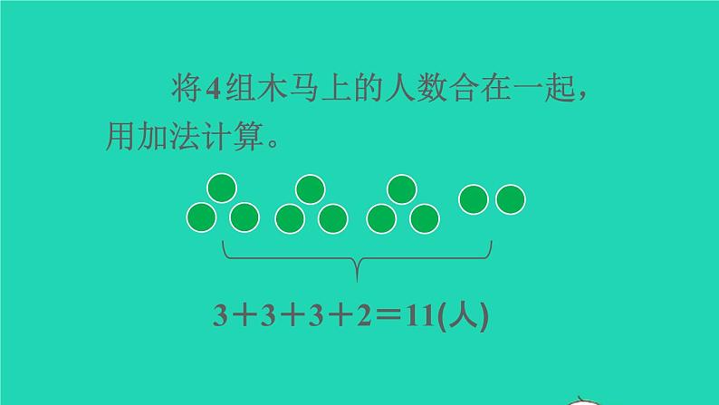 2022二年级数学上册4表内乘法一22_6的乘法口诀第3课时乘加乘减教学课件新人教版第4页