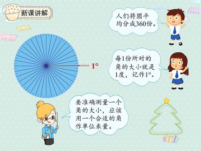 人教版4年级数学上册 3.2  角的度量 PPT课件05