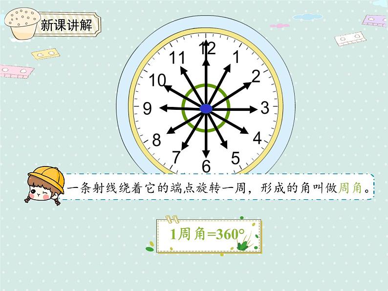 人教版4年级数学上册 3.3  角的分类和画角 PPT课件06