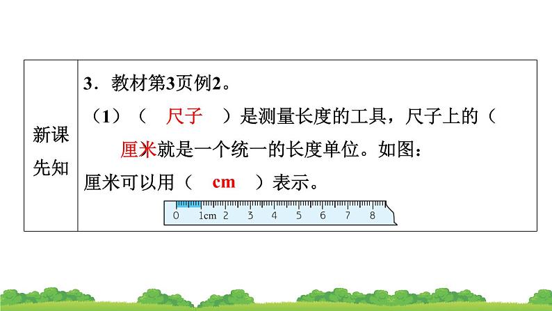 第1节 认识厘米和米（1）作业课件07