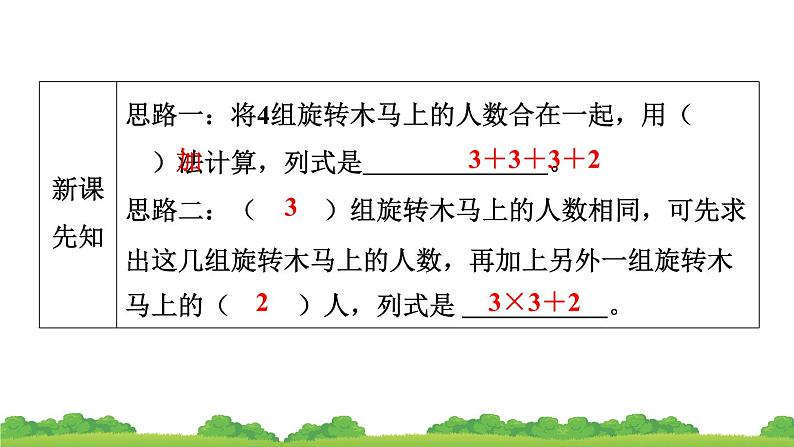 人教版小学数学二年级上册 第3节 乘加、乘减 课件06