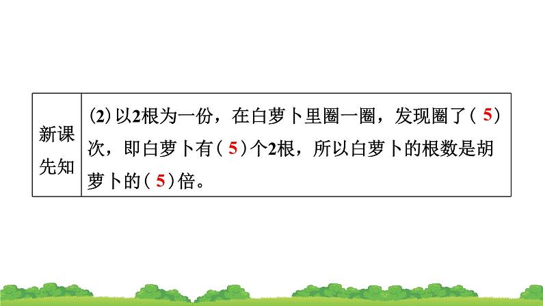 人教版小学数学 三年级上册 第1节 求一个数是另一个数的几倍 作业课件第6页