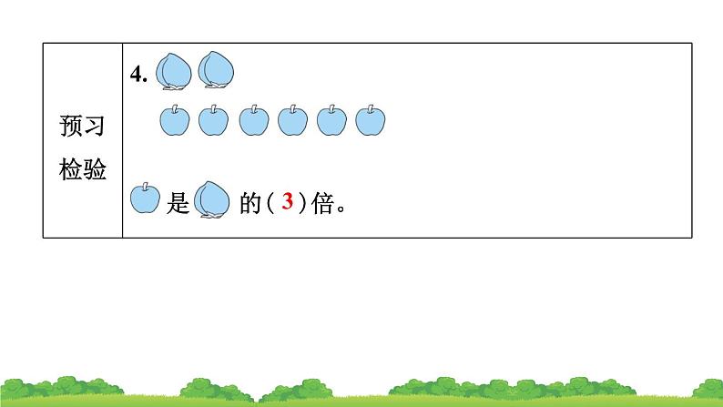 人教版小学数学 三年级上册 第1节 求一个数是另一个数的几倍 作业课件第8页