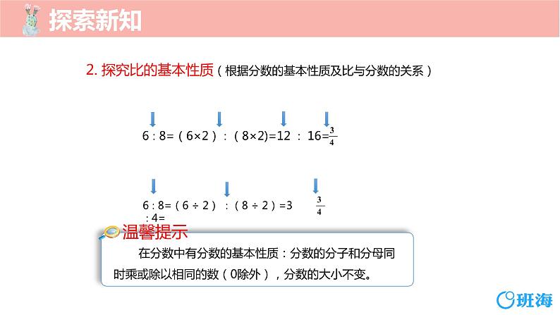 班海数学人教2022新版 六上 第四单元 3.比的基本性质【优质课件】第8页