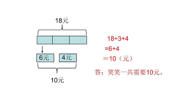 北师大版三年级数学上第一单元混合运算第3课时 买文具（1） 教学课件第5页