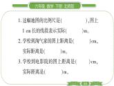 北师大版六年级数学下第二单元比例第 ５ 课时　 比例尺(２) 习题课件