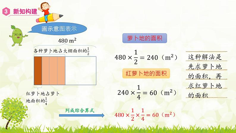 人教版数学六年级上册《连续求一个数的几分之几是多少的问题》精品PPT教学课件第6页