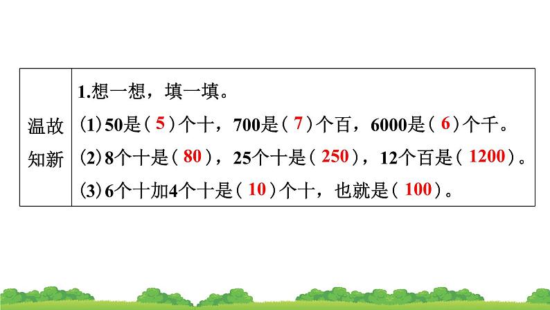 人教版 小学数学三年级上册 1.口算乘法 作业课件第3页