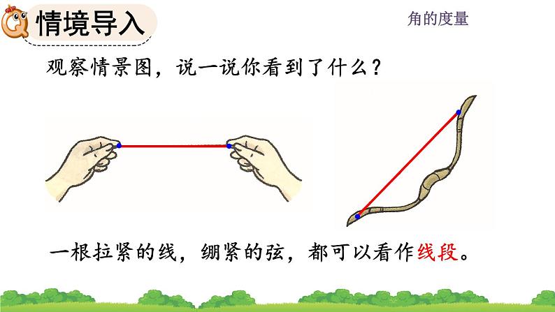 人教版小学数学四年级上册 3.1 认识线段、直线、射线 课件02