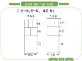 北师大版四年级数学下第一单元小数的意义和加减法第 １３ 课时　 练习一(２)习题课件