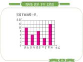 北师大版四年级数学下第六单元数据的表示和分析第 ２ 课时　 找蒜苗(一)(１)习题课件